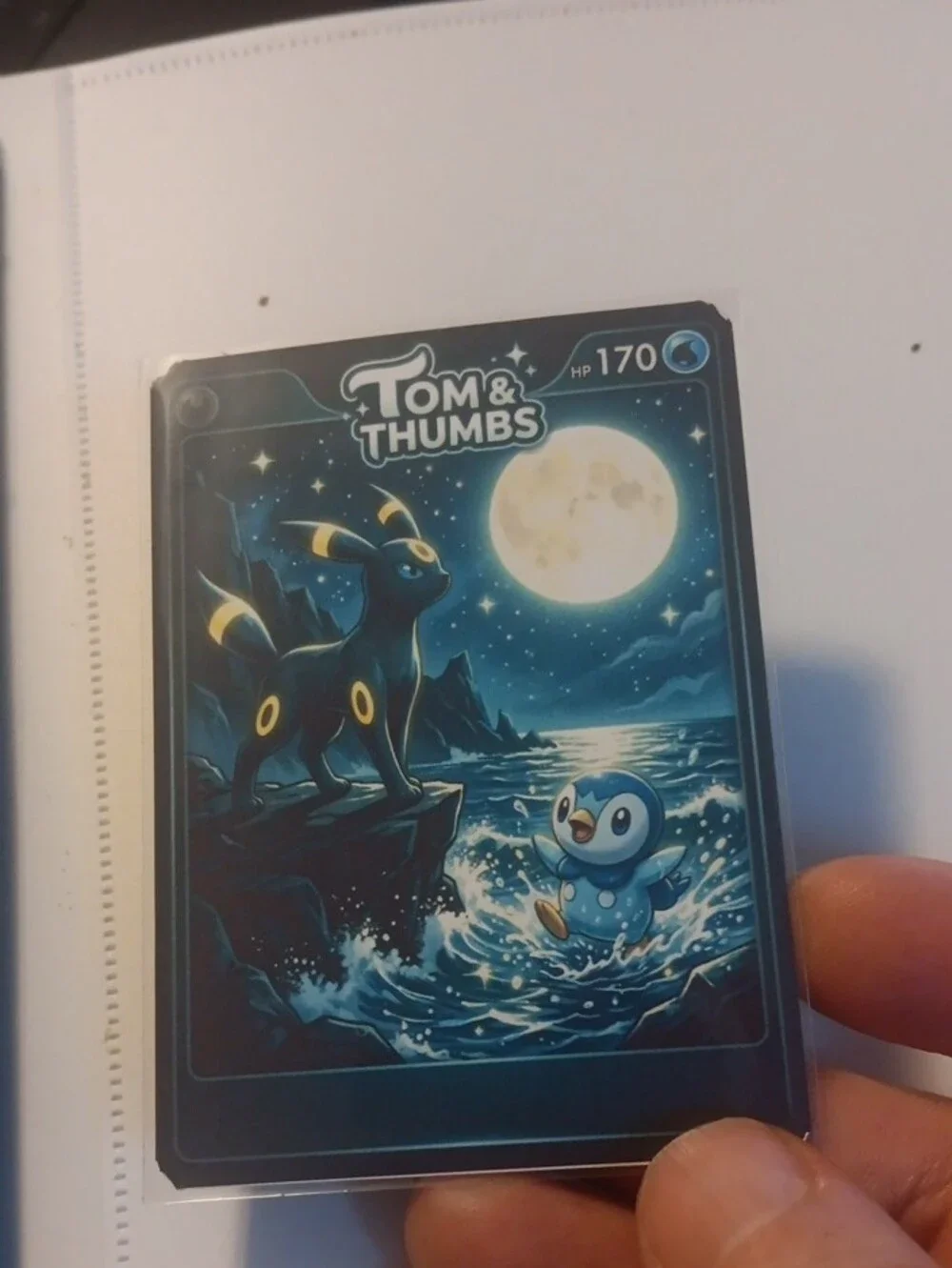 Pokemon Gold and Blue Ancient Fish Trading Card